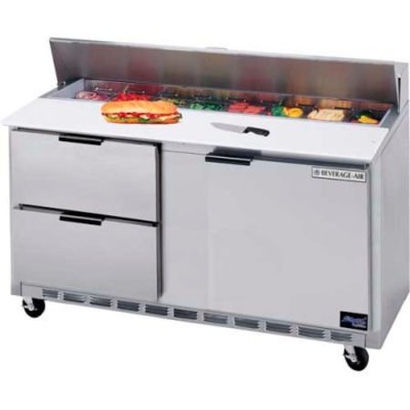 BEVERAGE-AIR Beverage AirÂ Food Prep Tables Sped60 Elite Series Cutting Top W/ Drawers, 60"W SPED60HC-10C-4